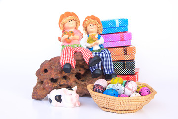 Handmade Rag Dolls - Stock Image