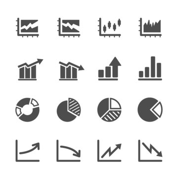infographic and chart icon set 5, vector eps10