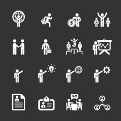 business and management icon set 5, vector eps10