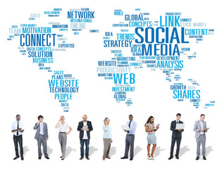 Social Media Internet Connection Global Communications Concept
