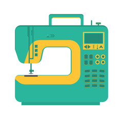 object sewing machine. Flat design