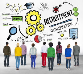Ethnicity People Standing Recruitment Concept