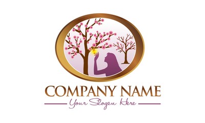 beauty vector logo silhouette