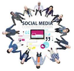 Social Media Social Networking Technology Connection Concept