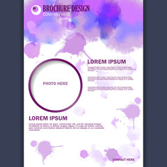 Naklejka na ściany i meble Vertical business brochure for design