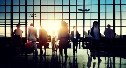 International Airport Terminal Travel Business Trip Concept