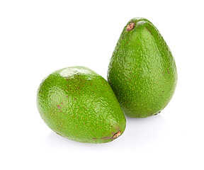 avocado isolated on white