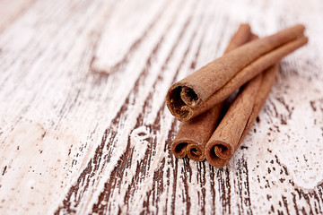 Bunch of cinnamon sticks
