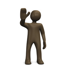 Comicfigur, 3D Illustration