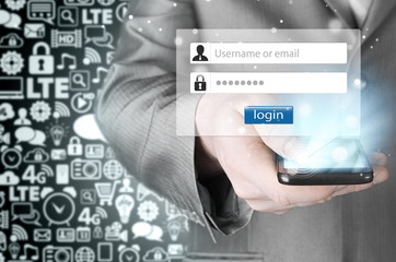 login and password