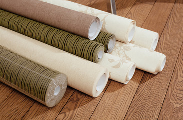 decorative finishing of walls of the apartment. tools