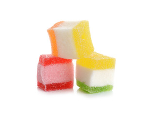 jelly candy isolated on white background