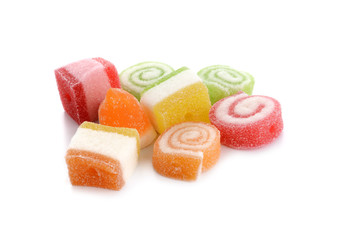 jelly candy isolated on white background
