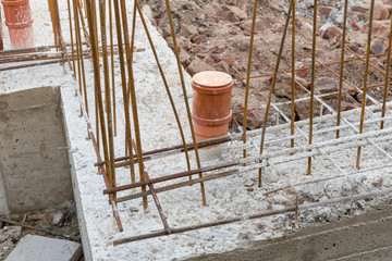 Fundament mit Armierung