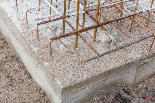 Fundament mit Armierung