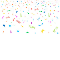 Colorful confetti background