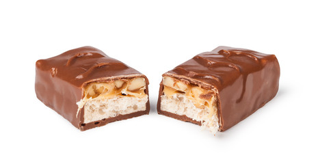 Closeup of chocolate bar