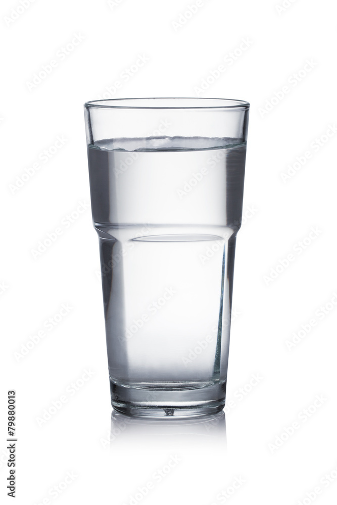 Sticker glass of water