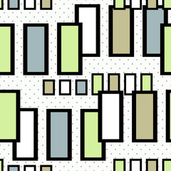 Abstract modern squares seamless kids pattern polka dots texture