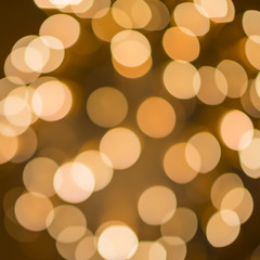 Blurred lights from fireworks, black background