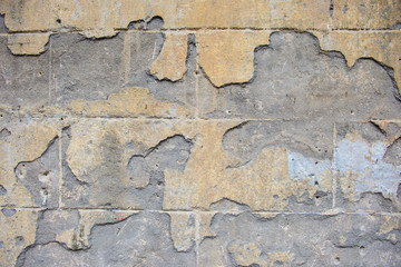 Wall with cracked