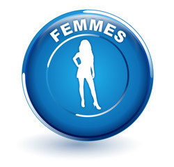femmes sur bouton bleu