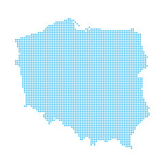 Polska, Kontur polski, zarys © milushka