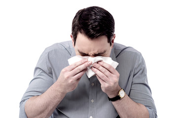 I got cold, sneezing.