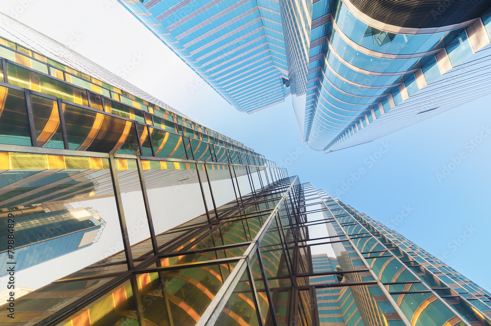 Aufkleber building abstract