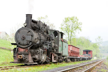 Fototapeta na wymiar narrow gauge railway, Banovici, Bosnia and Hercegovina