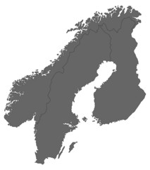 Skandinavien in Grau