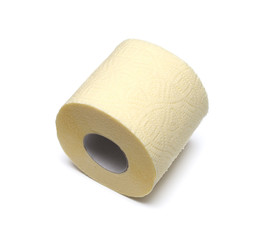 Toilet paper isolated over a white background