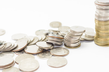 gold and silver coins