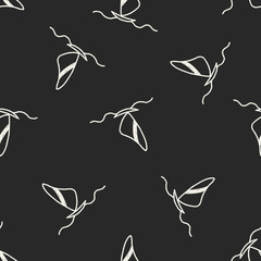 doodle wndsurfing seamless pattern background