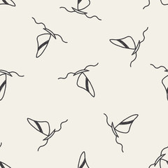 doodle wndsurfing seamless pattern background