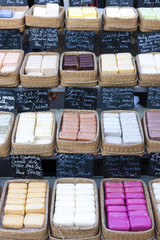 bars of soap, market in Forcalquier, Provence, France