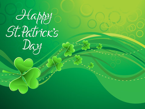 abstract artistic st patrick background