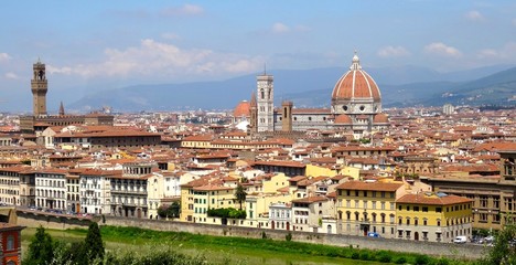 Fototapeta na wymiar Florence, vue sur les toits - Italie