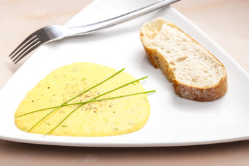 scrambled eggs to the French way