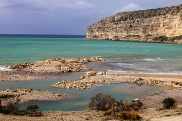 rocks of the peninsula Akrotiri, Cyprus