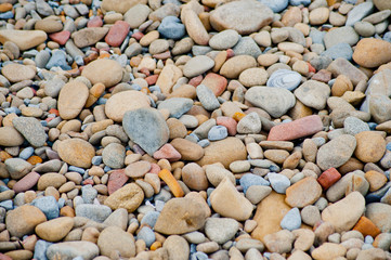 Pebbles at the beach