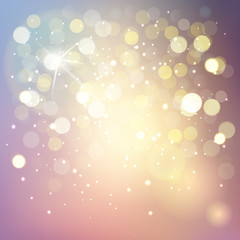 Vector bokeh background, abstract with defocused lights.