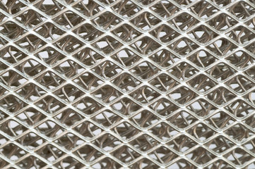 Macro view of a double layered protective grid
