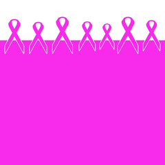 Breast Cancer Pink Ribbon Background