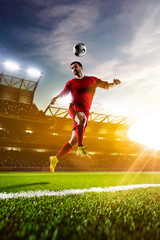 Naklejka premium Soccer player in action
