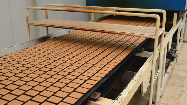 The biscuit baking process