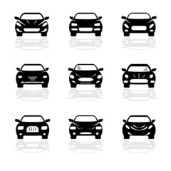 Automobile vector icon set
