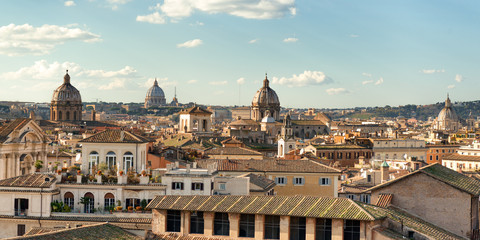 Fototapeta na wymiar Panorama View of Rome