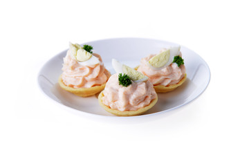 tartlet with cream