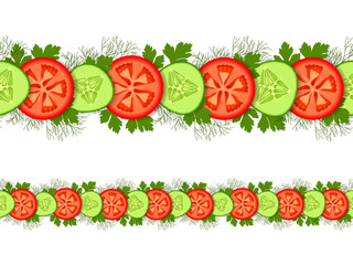 Seamless vegatable ornament